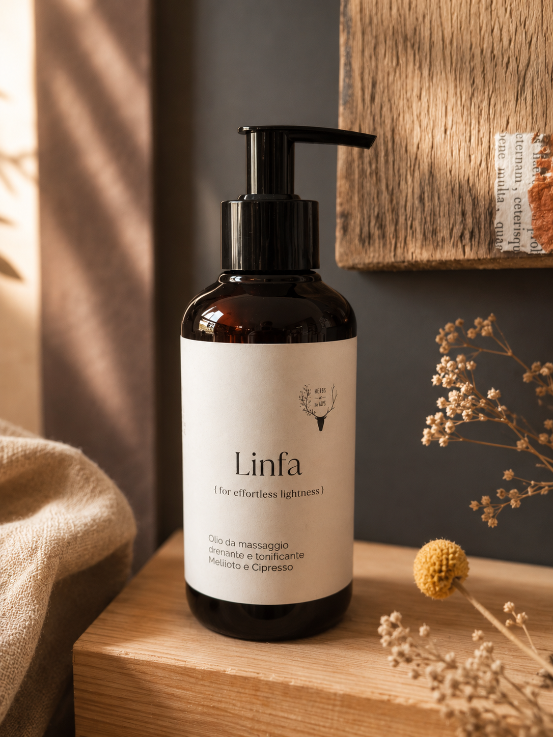 Olio massaggio Linfa