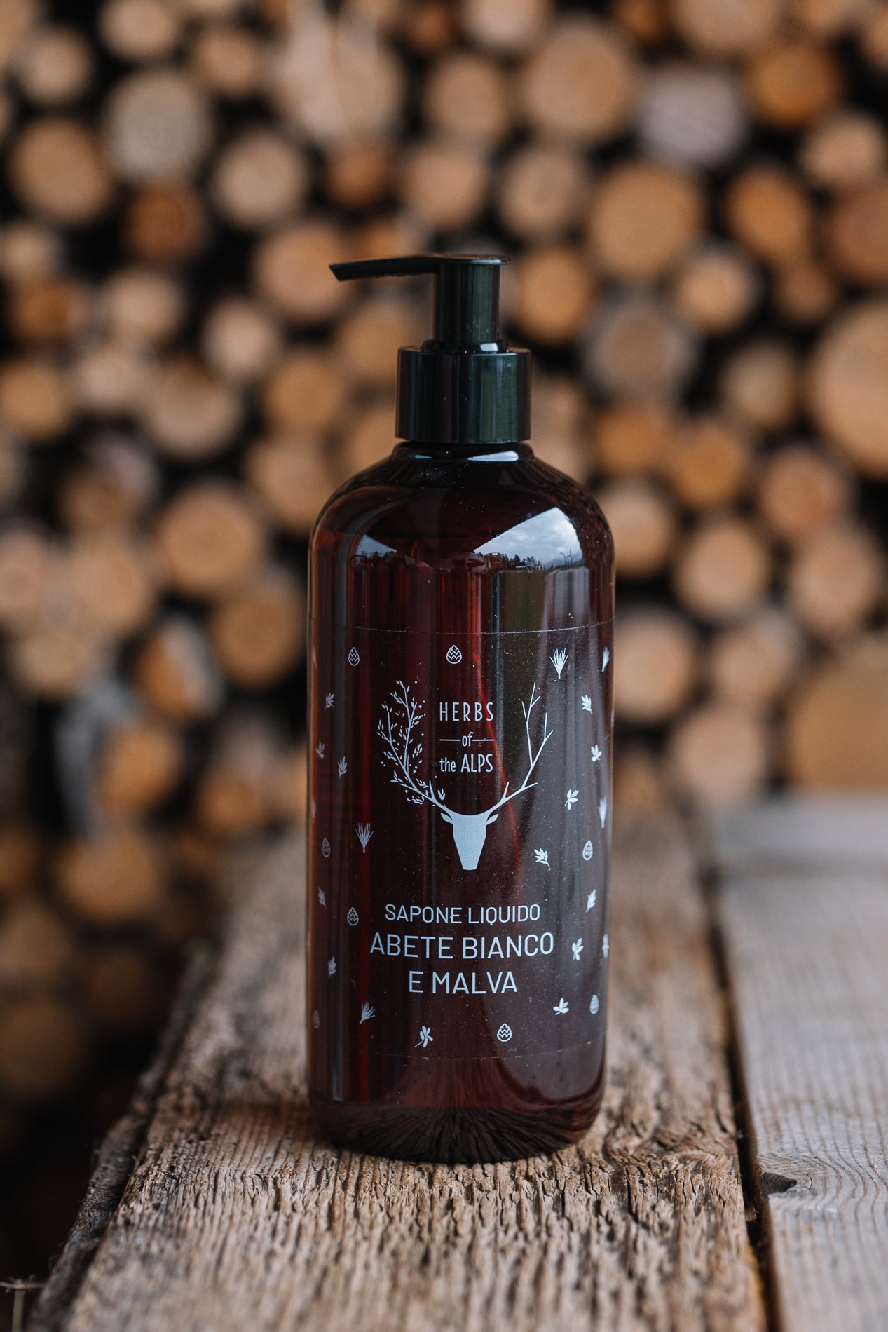 sapone liquido abete bianco e malva